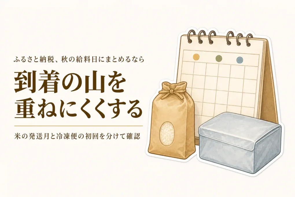 秋の給料日にふるさと納税をまとめて申し込むなら？発送時期を選べる米定期便・冷凍品4選