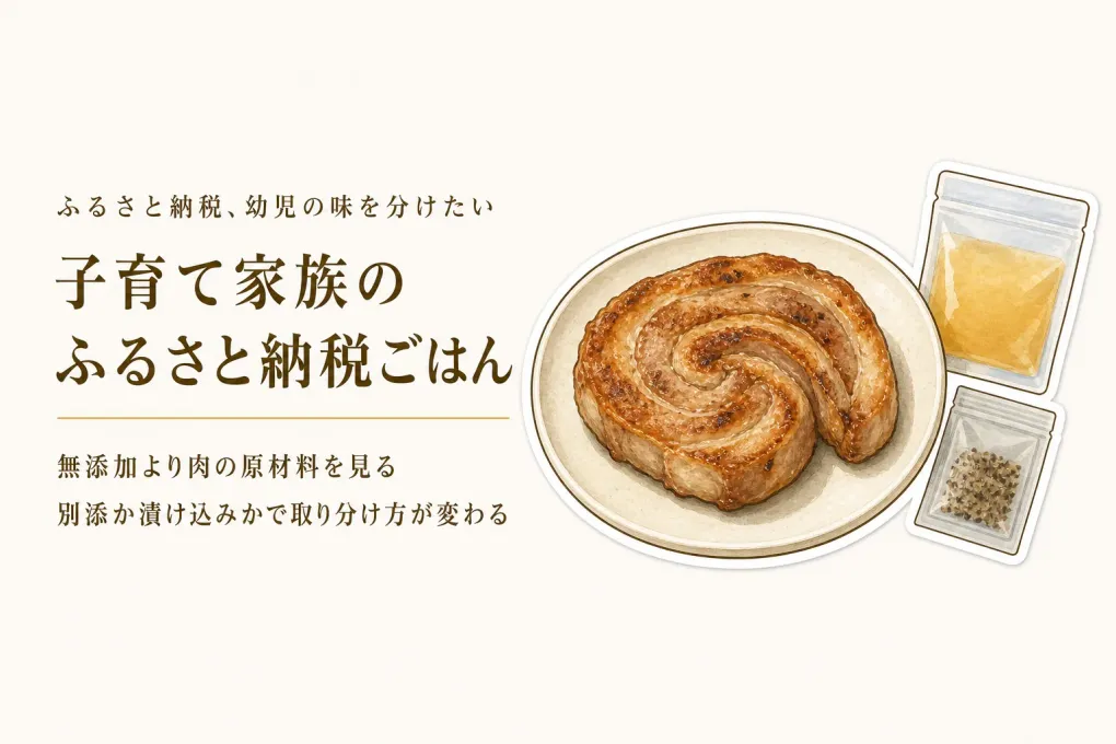 秋のふるさと納税、無添加肉と味付け肉はどっち？幼児と小学生で味を分ける選び方