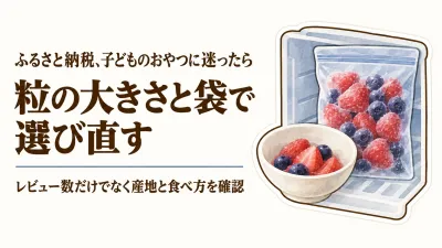 楽天ふるさと納税の冷凍いちご・ブルーベリー5選｜レビュー数順に産地とおやつ向けの使い方を確認