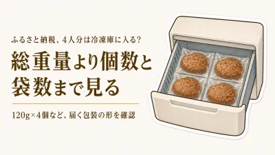 ふるさと納税の肉・惣菜は何gの小分けがいい？家族4人で冷凍庫に収める選び方