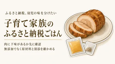 ふるさと納税の味付け肉、レビュー数が多い4品を比較｜幼児と小学生で味を分けるには