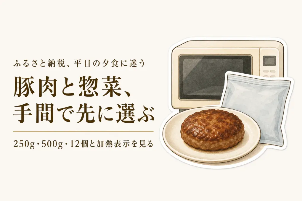 ふるさと納税の国産豚肉・冷凍惣菜｜レビュー数が多い6品を平日の手間で比較